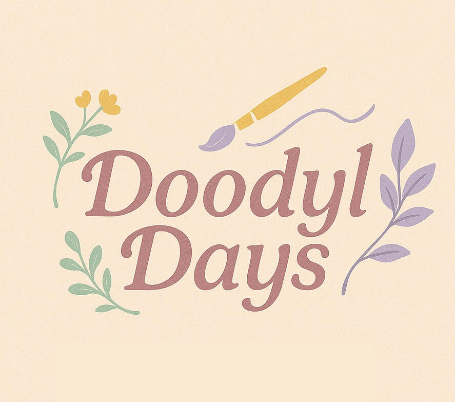 Doodyl Days Brand Logo, Soft, romantic, cozy, gentle, and whimsical